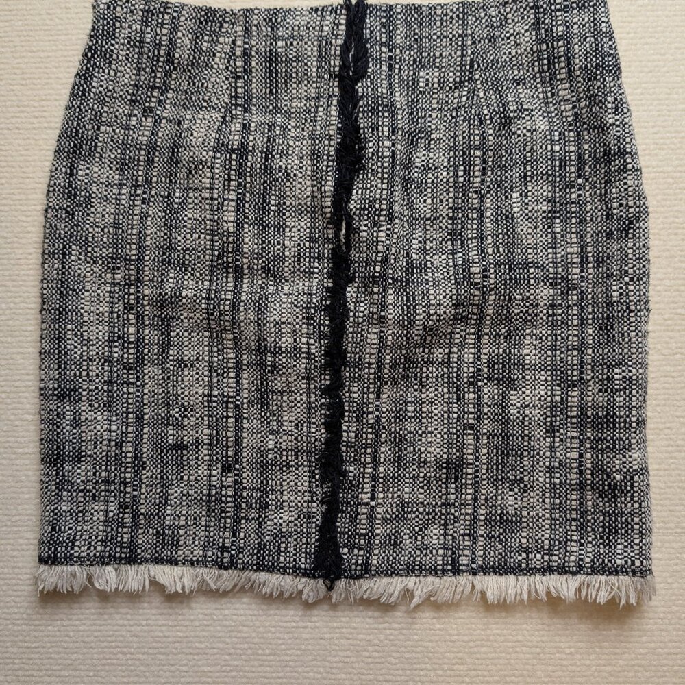 Trina Turk Los Angeles tweed pencil skirt - size 0 - black/cream - Picture 9 of 9